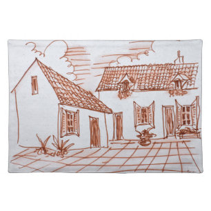 Farmhouse in Belle, France Placemat