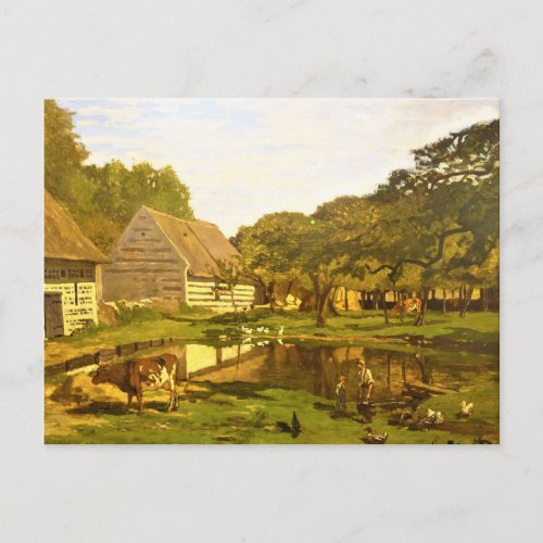 Farmhouse in Normandy by Claude Monet Postcard