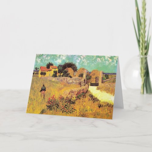 Farmhouse in Provence by Vincent van Gogh Card