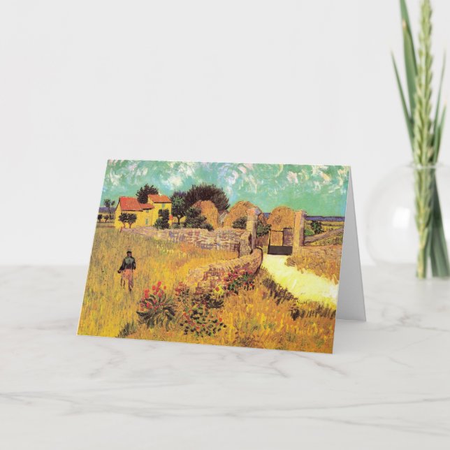 Farmhouse in Provence by Vincent van Gogh Card (Front)