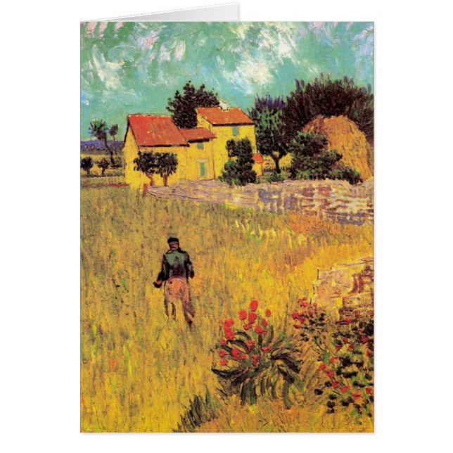 Farmhouse in Provence by Vincent van Gogh Cards (Front)