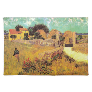 Farmhouse in Provence by Vincent van Gogh Cloth Placemat