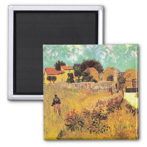 Farmhouse in Provence by Vincent van Gogh Magnet