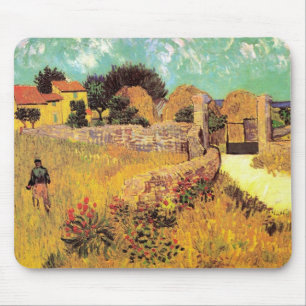 Farmhouse in Provence by Vincent van Gogh Mouse Pad