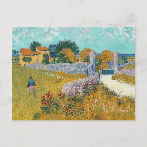 Farmhouse in Provence by Vincent Van Gogh Postcard