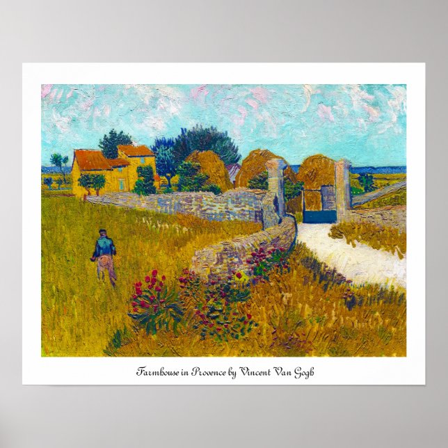 Farmhouse in Provence by Vincent Van Gogh Poster (Front)