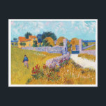 Farmhouse in Provence, Van Gogh Postcard<br><div class="desc">Vincent Willem van Gogh (30 March 1853 – 29 July 1890) was a Dutch post-impressionist painter who is among the most famous and influential figures in the history of Western art. In just over a decade, he created about 2, 100 artworks, including around 860 oil paintings, most of which date...</div>