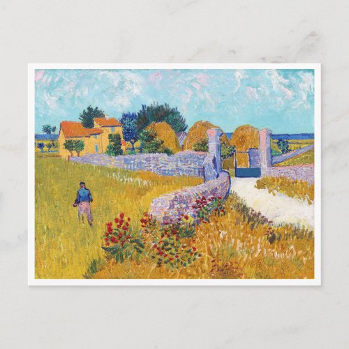 Farmhouse in Provence Van Gogh Postcard