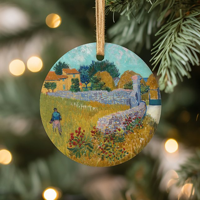 Farmhouse in Provence | Vincent van Gogh Ceramic Ornament (Creator Uploaded)