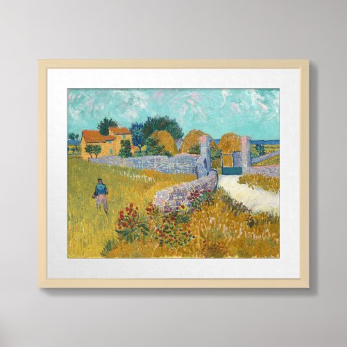 Farmhouse in Provence  Vincent Van Gogh Framed Art