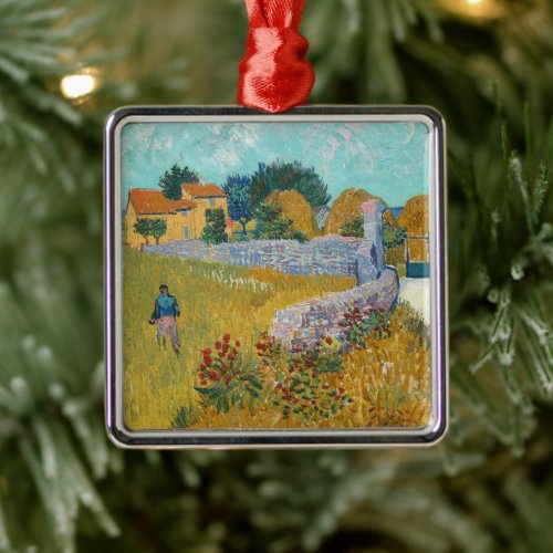 Farmhouse in Provence  Vincent Van Gogh Metal Ornament