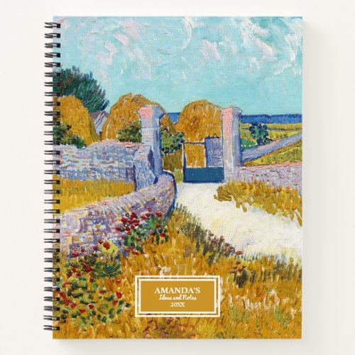 Farmhouse in Provence Vincent van Gogh Painting Notebook