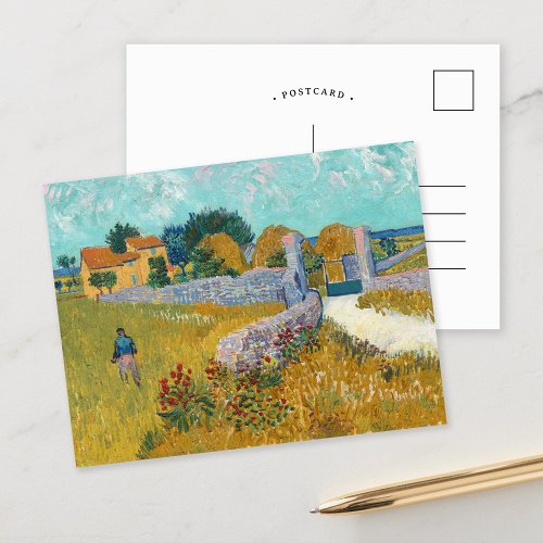 Farmhouse in Provence  Vincent Van Gogh Postcard