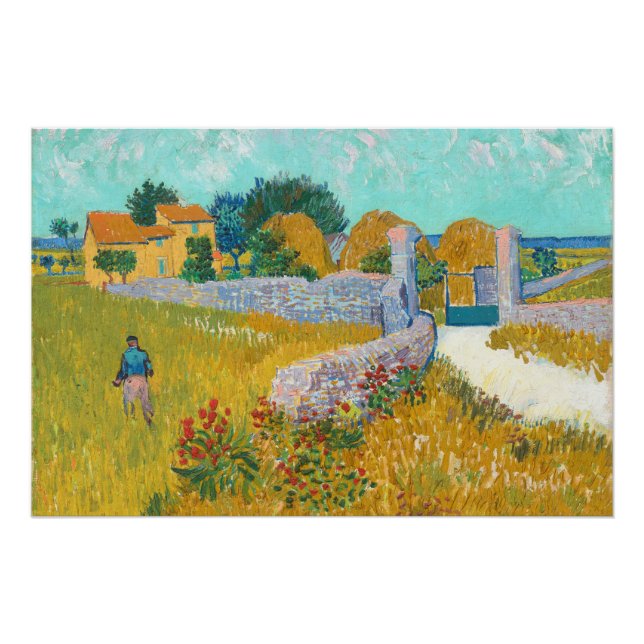 Farmhouse in Provence - Vincent van Gogh Poster (Front)