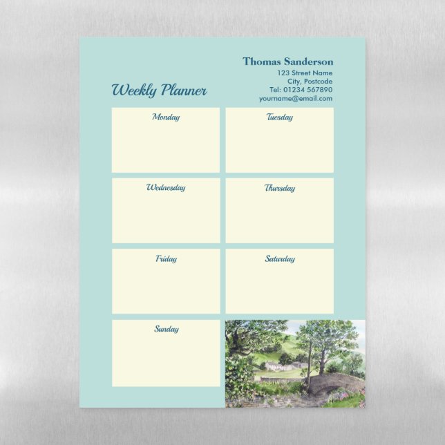 Farmhouse in St Johns in the Vale Lake District Magnetic Dry Erase Sheet (Vertical)