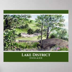 Farmhouse in St Johns in the Vale Lake District Poster
