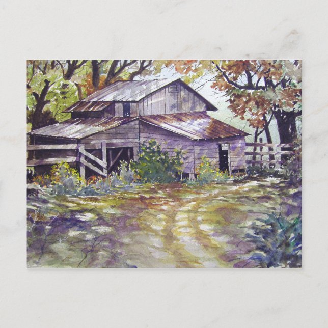 Farmhouse in the woods- postcard (Front)