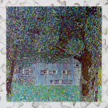 Farmhouse in Upper Austria by Gustav Klimt Jigsaw Puzzle<br><div class="desc">Farmhouse in Upper Austria (1912) by Gustav Klimt is a vintage Victorian Era symbolism fine art painting. A nature scene with trees and a field of flowers with a barn on a farm. The large wooden structure has windows. About the artist: Gustav Klimt (1862-1918) was an Austrian Symbolist painter and...</div>