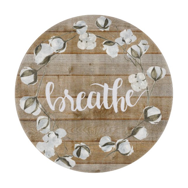 Farmhouse Inspiration - Breathe Cutting Board (Front)