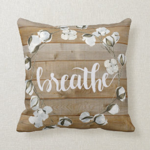 Farmhouse Inspiration - Breathe Throw Pillow