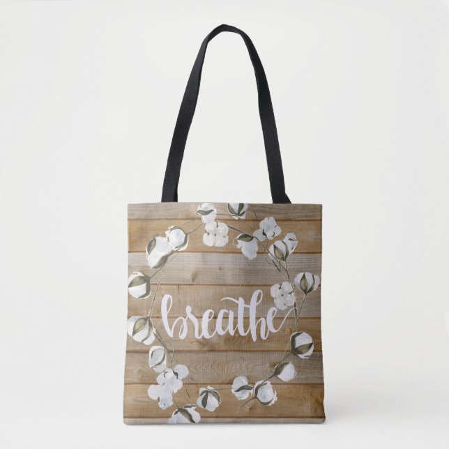 Farmhouse Inspiration - Breathe Tote Bag (Front)