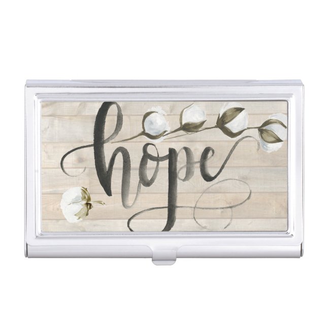 Farmhouse Inspiration -Hope Business Card Case (Front)