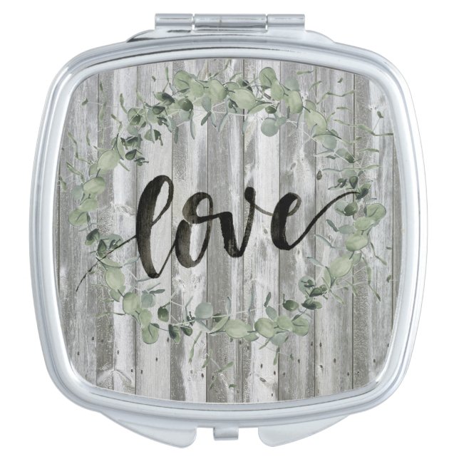 Farmhouse Inspiration - Love Compact Mirror (Front)
