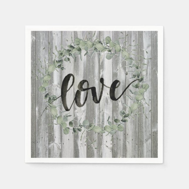 Farmhouse Inspiration - Love Napkins (Front)