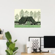 Farmhouse - Julie de Graag  Poster
