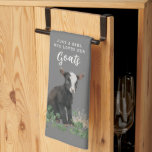 Farmhouse | Just a Girl who Loves Her Goats Kitchen Towel<br><div class="desc">This towel features a cute goat surrounded by clover and the words "Just a girl who loves her goat." The perfect gift for any goat lover.</div>