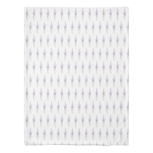 Farmhouse Lavender Herb Flower Dry Bundle Pattern Duvet Cover (Back)