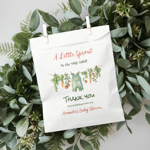 Farmhouse Little Sprout Clothesline Baby Shower Favor Bag