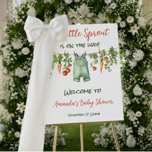 Farmhouse Little Sprout Clothesline Baby Shower Foam Board