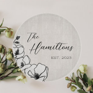 Farmhouse Magnolia Custom Established Year Cutting Board