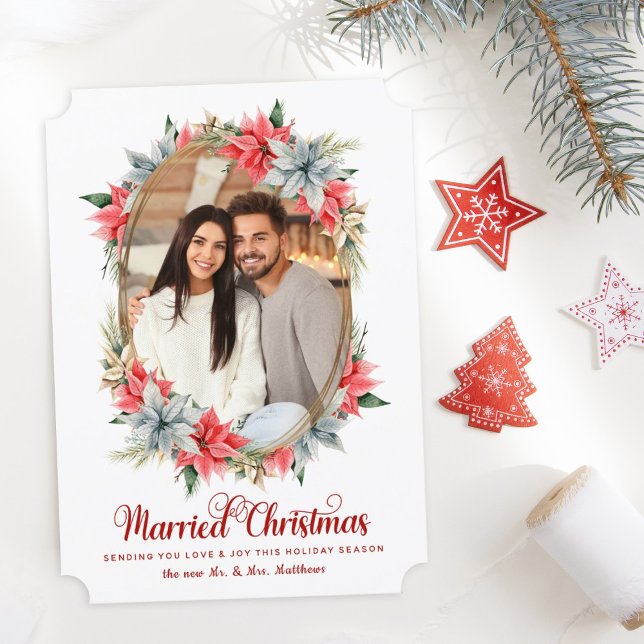 Farmhouse Married Christmas Wedding Announcement (Creator Uploaded)