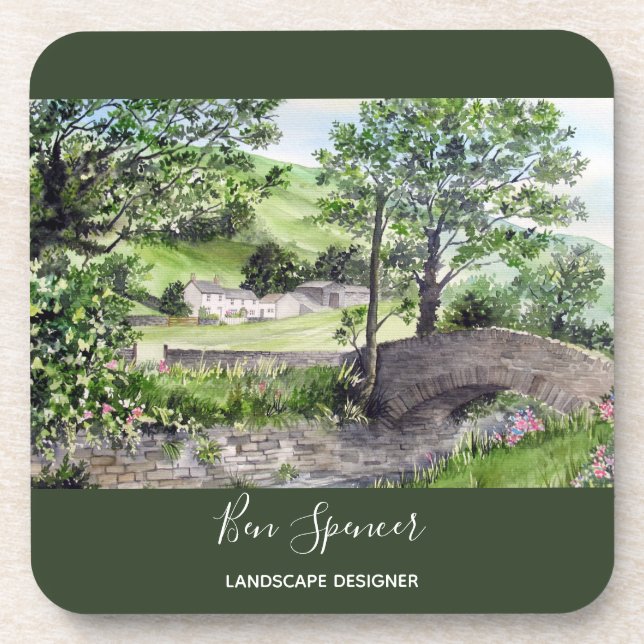 Farmhouse near Thirlmere, Lake District, England Beverage Coaster (Front)