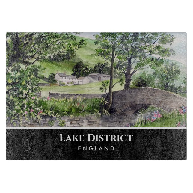Farmhouse near Thirlmere Lake District England Cutting Board (Front)