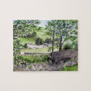 Farmhouse near Thirlmere, Lake District, England Jigsaw Puzzle