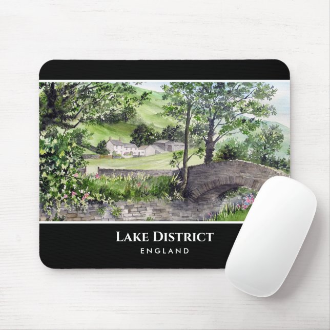 Farmhouse near Thirlmere Lake District England Mouse Pad (With Mouse)