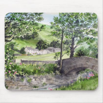 Farmhouse near Thirlmere, Lake District, England Mouse Pad