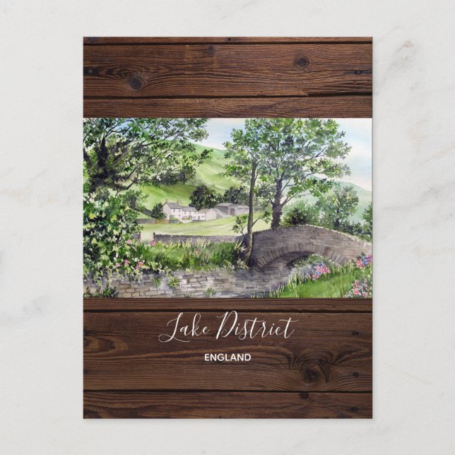 Farmhouse near Thirlmere, Lake District, England Postcard (Front)