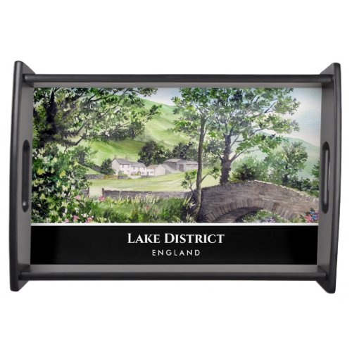 Farmhouse near Thirlmere Lake District England Serving Tray