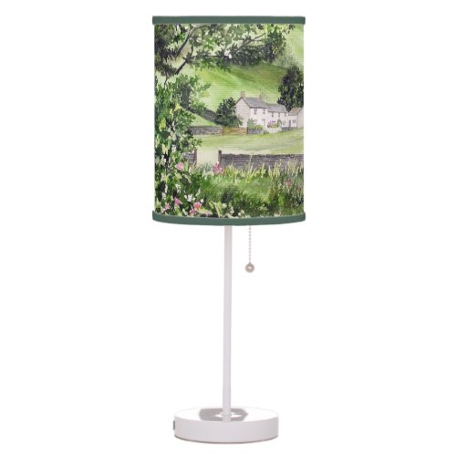 Farmhouse near Thirlmere Lake District England Table Lamp