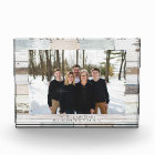 Farmhouse Personalized Name Photo Acrylic Block