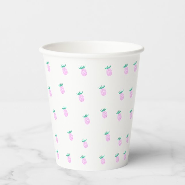 Farmhouse Pineapple Oasis Paper Cups (Front)