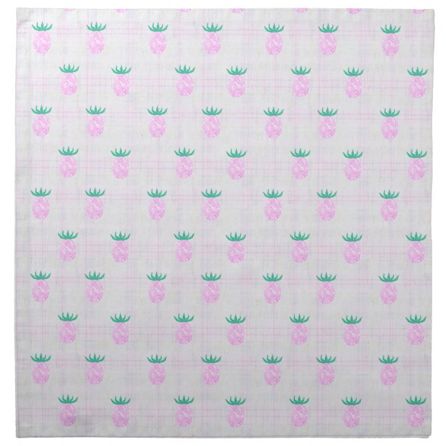 Farmhouse Pineapples Cloth Napkin (Front)