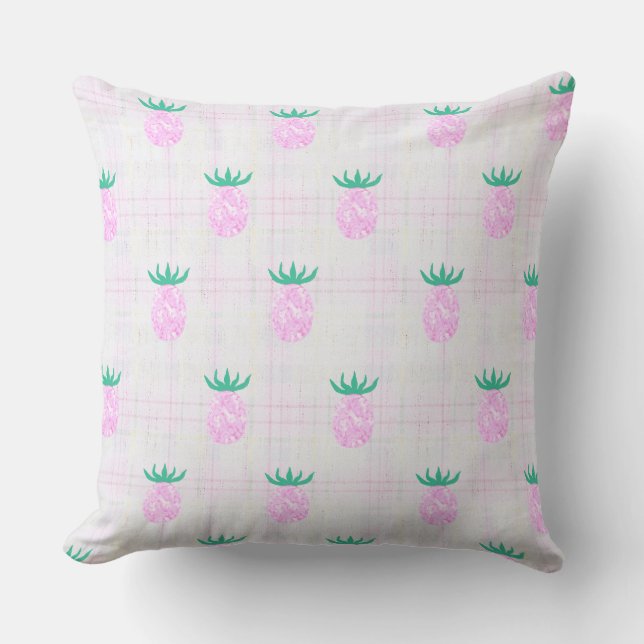 Farmhouse Pineapples Throw Pillow (Front)