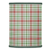 Farmhouse Plaid Christmas Red Green & Off White Lamp Shade (Right)