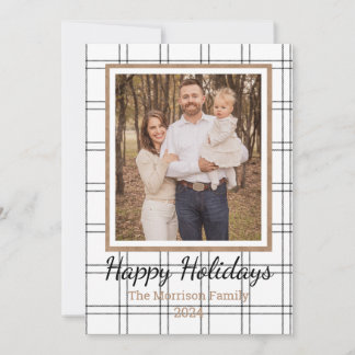 Farmhouse Plaid Holiday Card