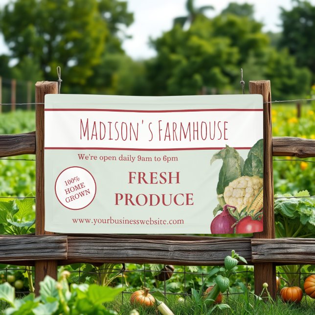Farmhouse Produce Farm Business Banner (Creator Uploaded)